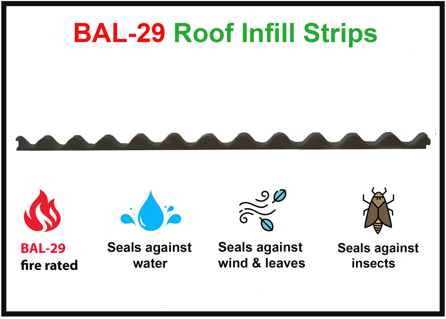 BAL-29 eave & ridge roof infill strips
