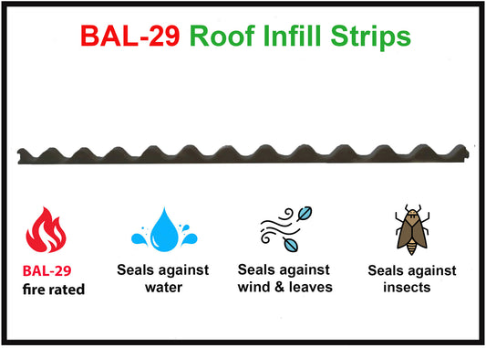 BAL-29 eave & ridge roof infill strips