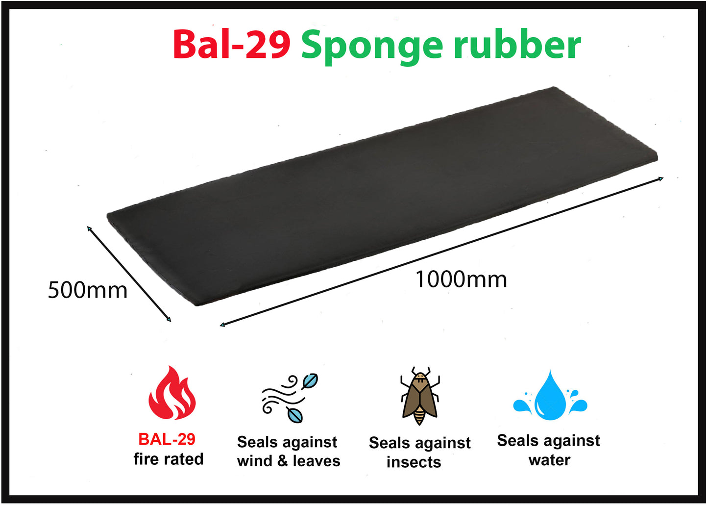 BAL-29 fire resistant rubber sheet