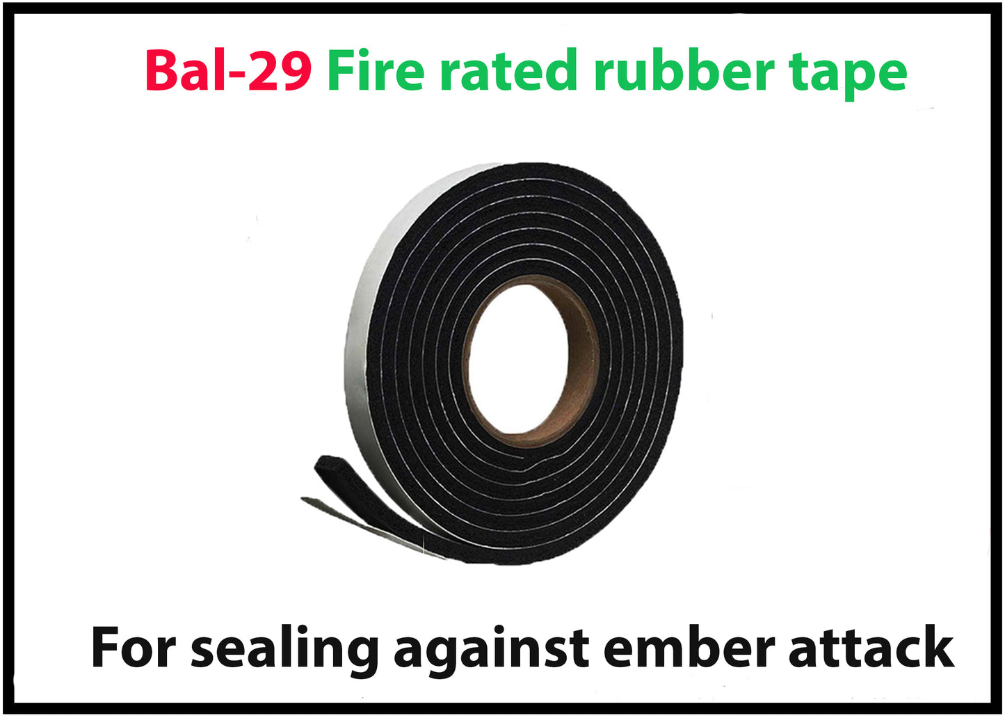 BAL-29 fire resistant rubber tape