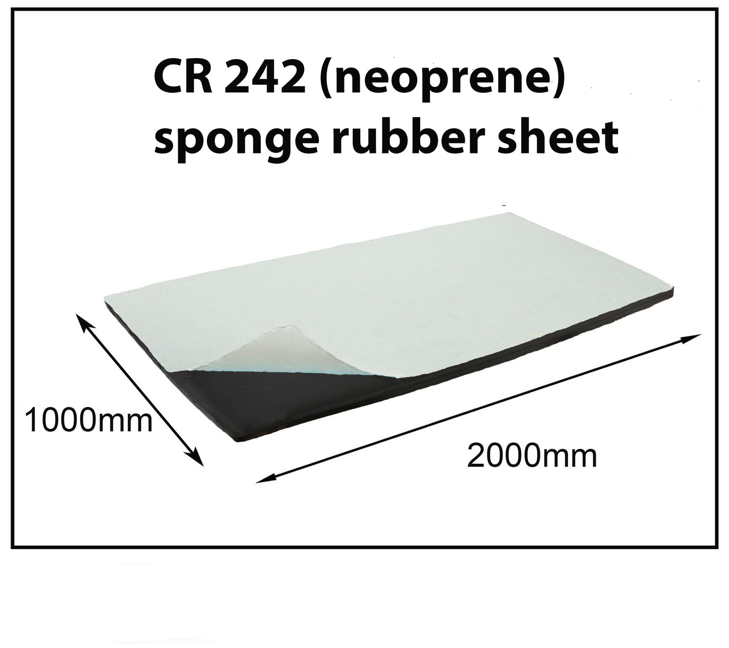 CR 242 (Neoprene) sponge rubber