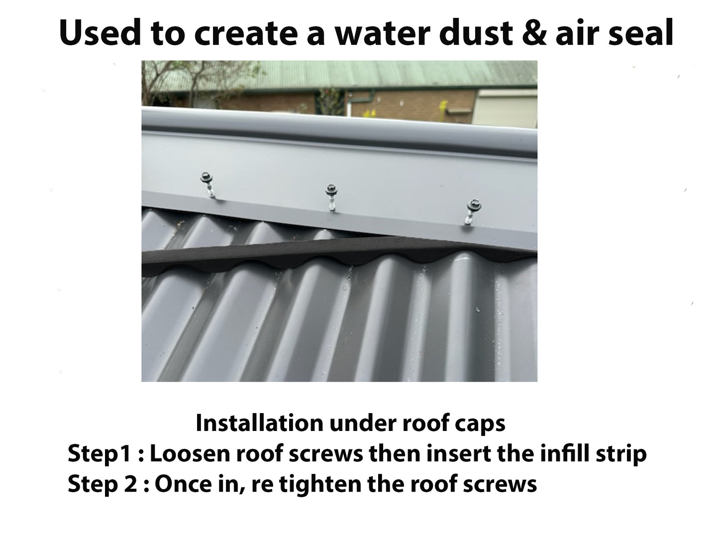 PE eave & ridge roof infill strips