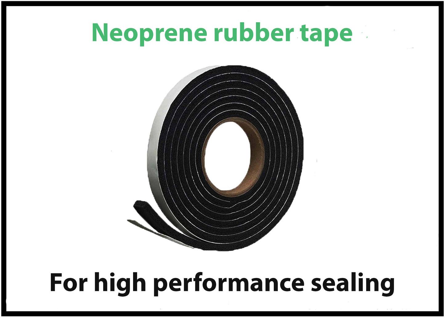 Neoprene sponge rubber tape
