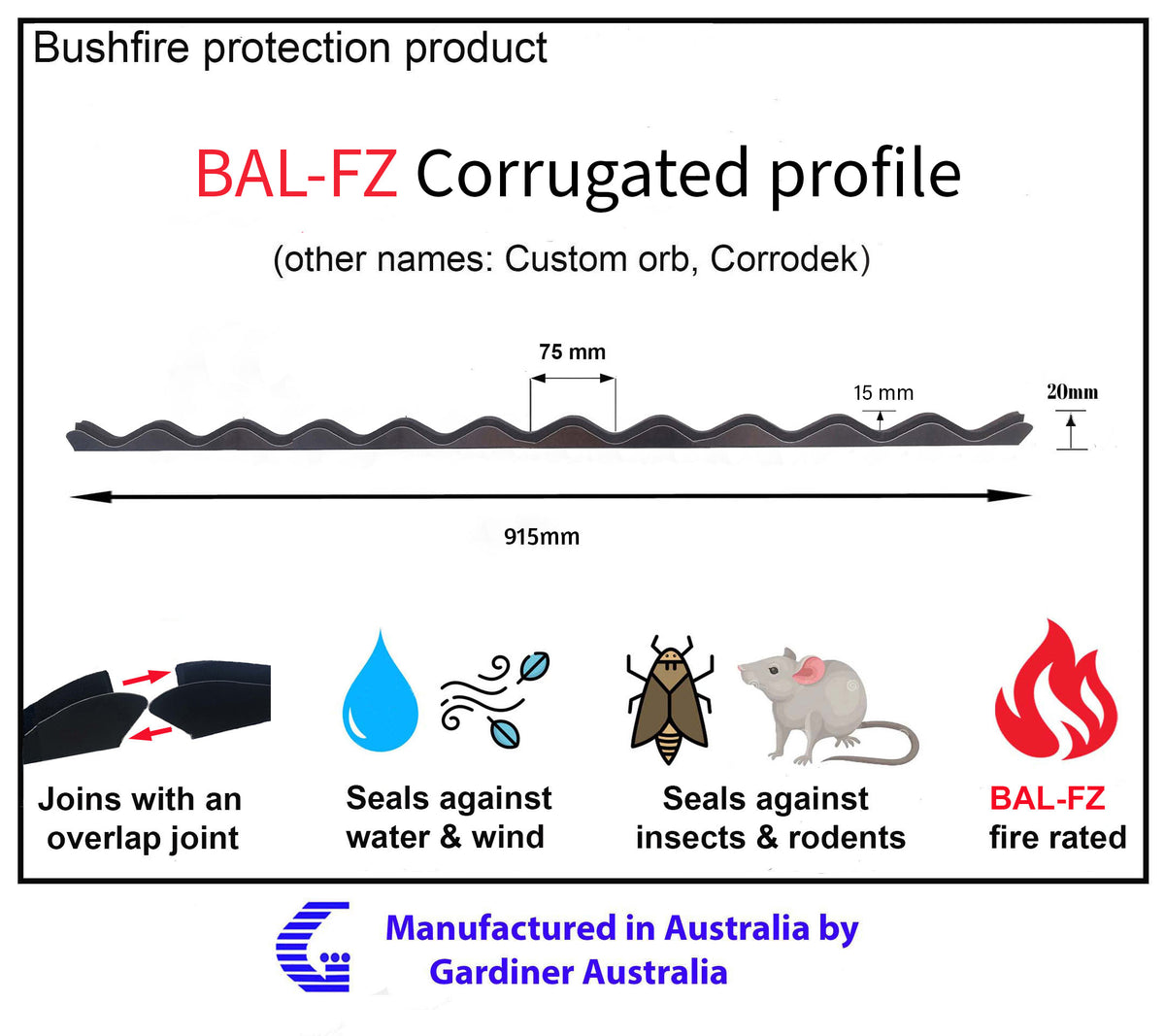 Bal-FZ eave infill strips