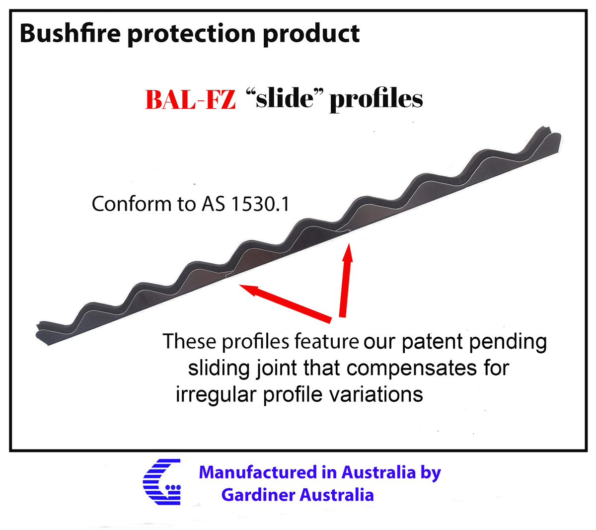 BAL-FZ rodent resistant eave & ridge roof infill strips