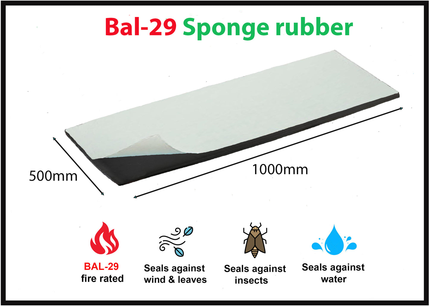 BAL-29 fire resistant rubber sheet