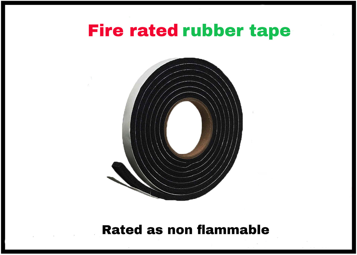 Fire resistant rubber tape