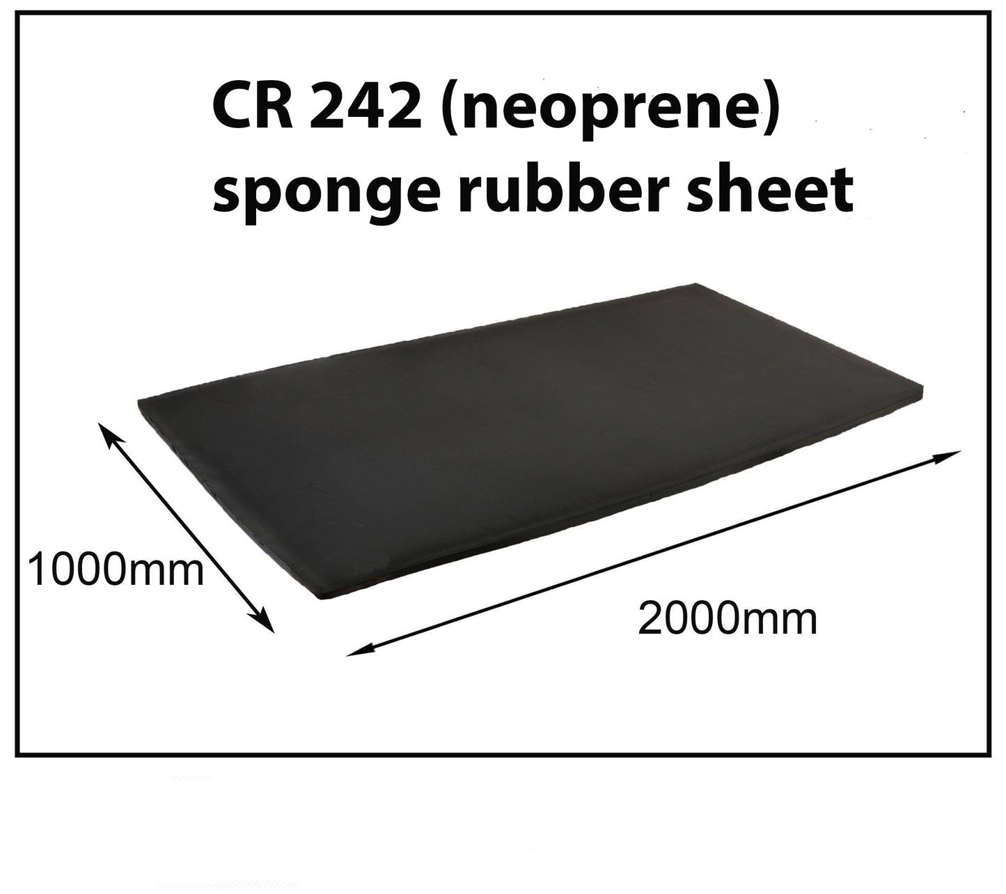 CR 242 (Neoprene) sponge rubber