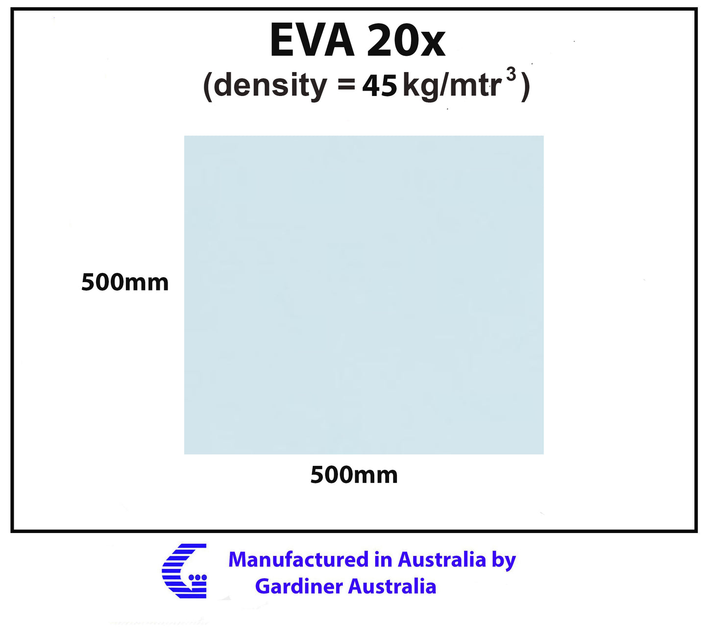 EVA 30x & 20X foam sheet