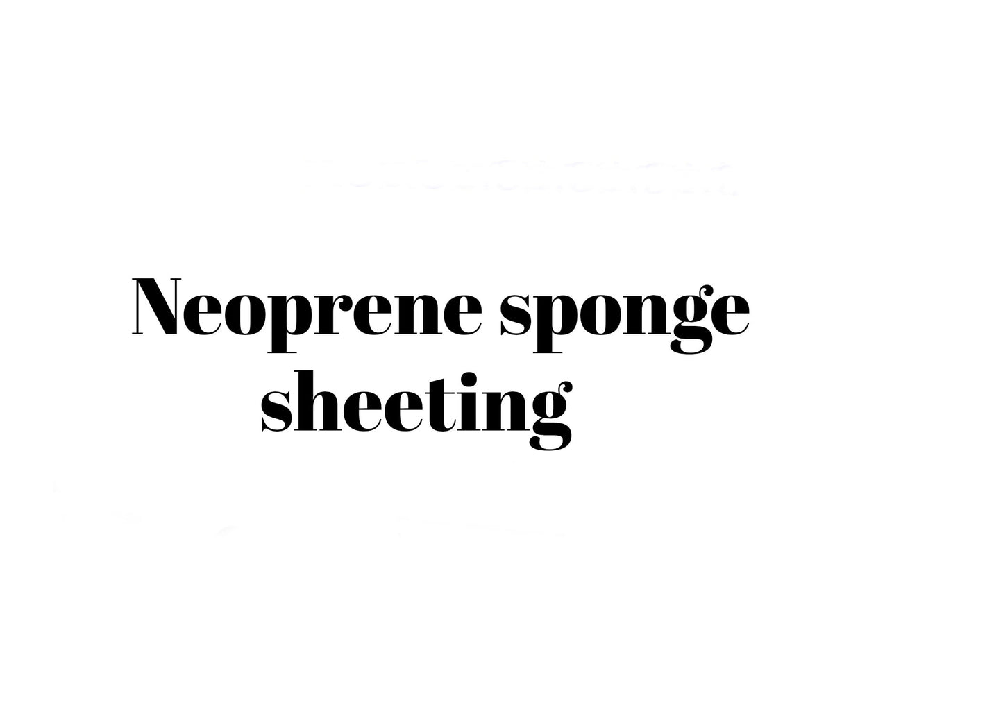 CR 242 (Neoprene) sponge rubber