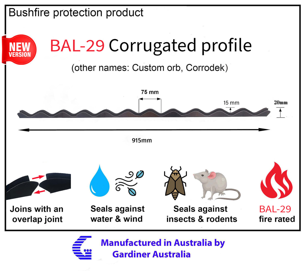 Bal-29 eave infill strips