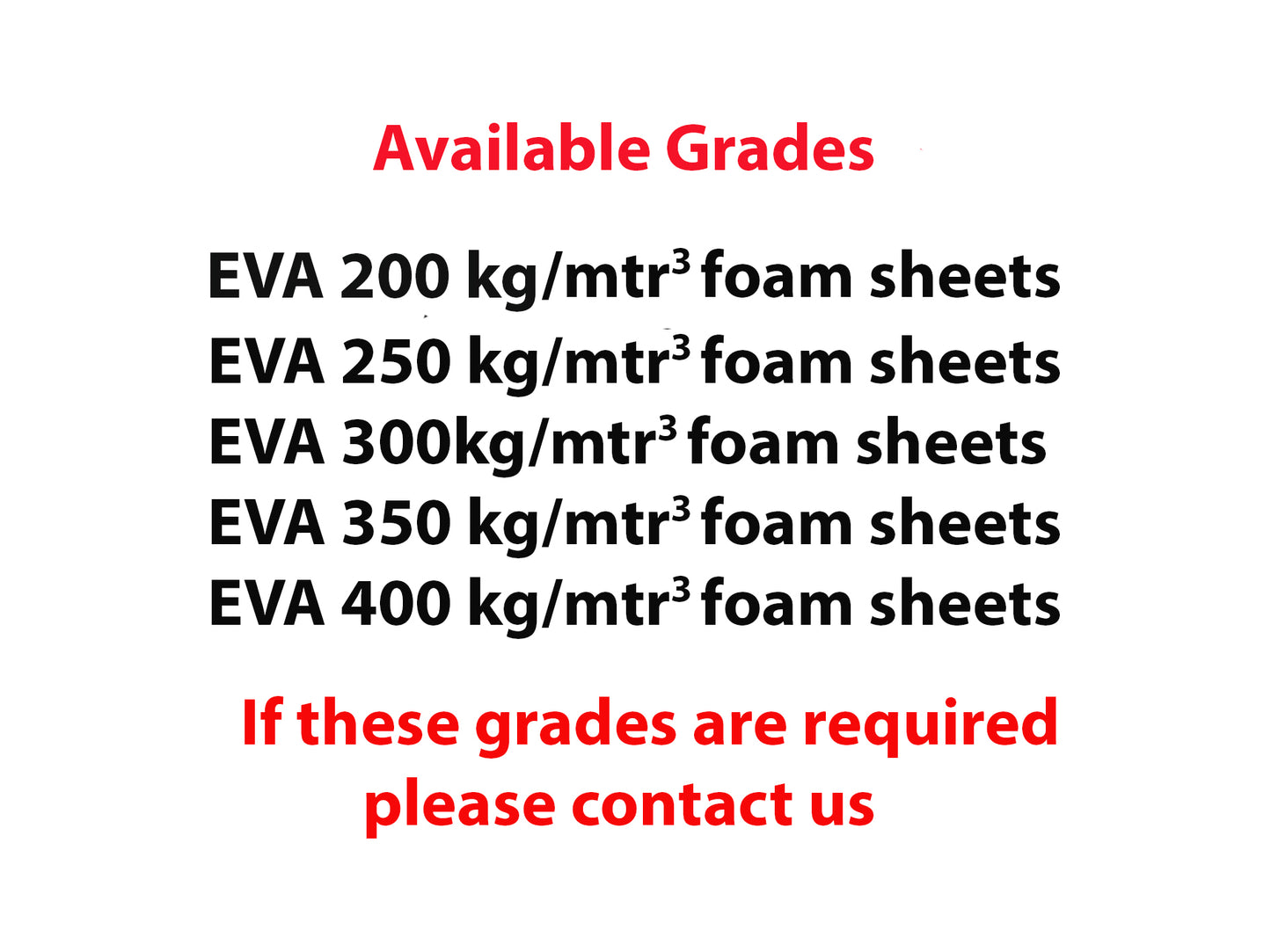 EVA high density foam