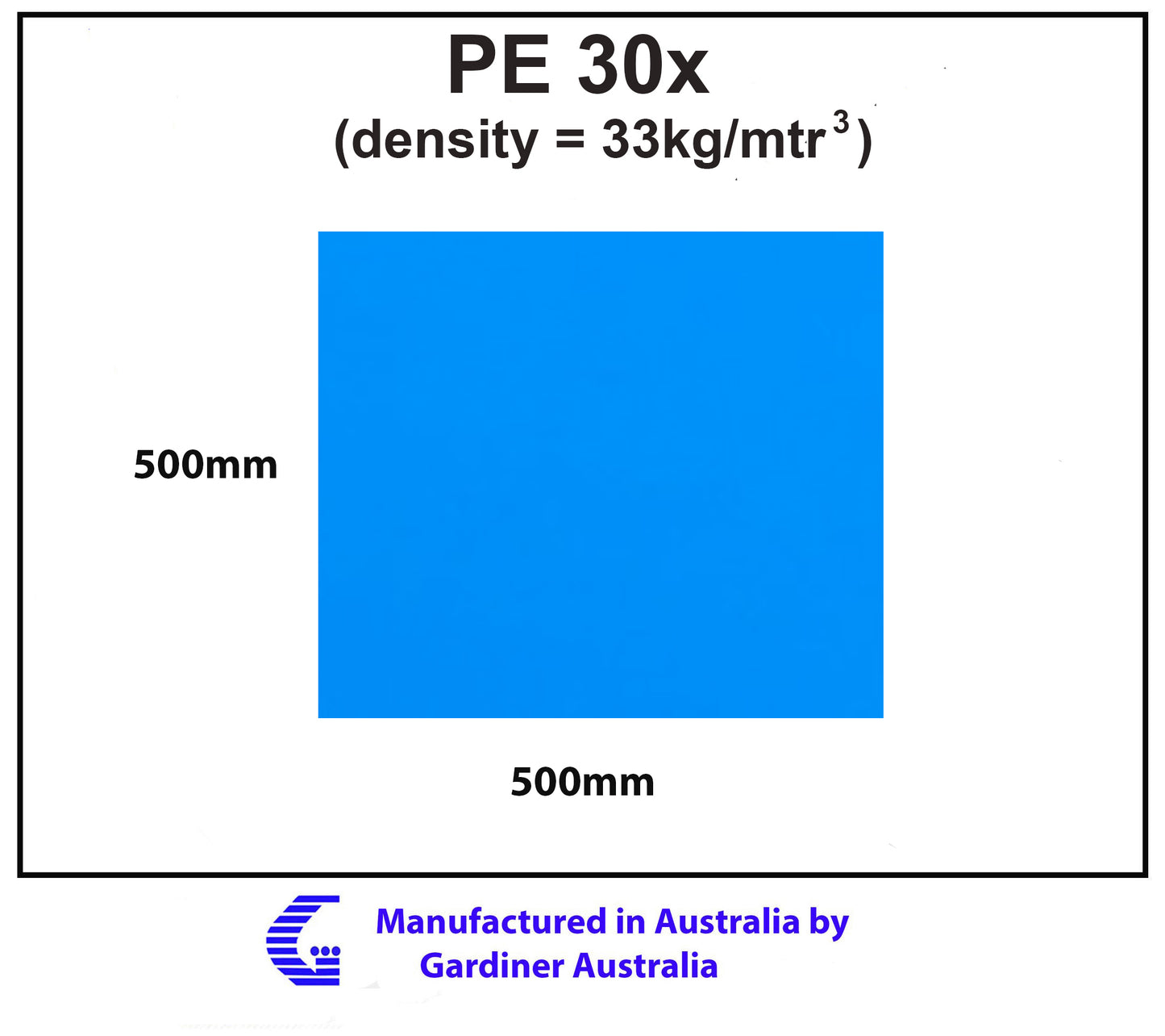 PE 30x (33 Kg/mtr3) foam sheet