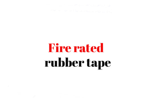 Fire resistant rubber tape