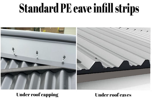 PE eave infill strips