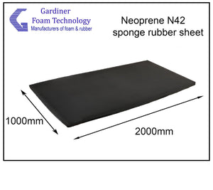 CR 242-2 (Neoprene) sponge rubber
