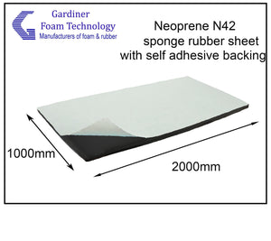 CR 242-2 (Neoprene) sponge rubber